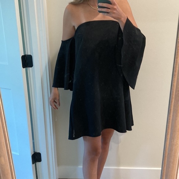 Milly Mila Off the Shoulder Italian Cady Mini Dress - Picture 5 of 8